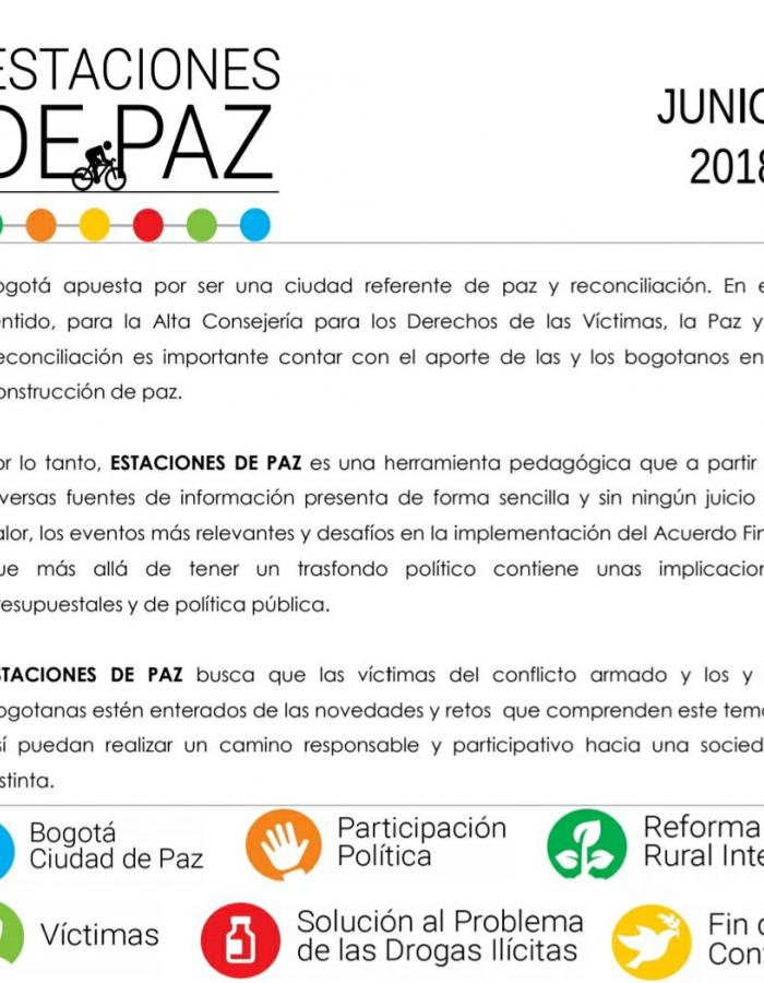 Estaciones de paz junio