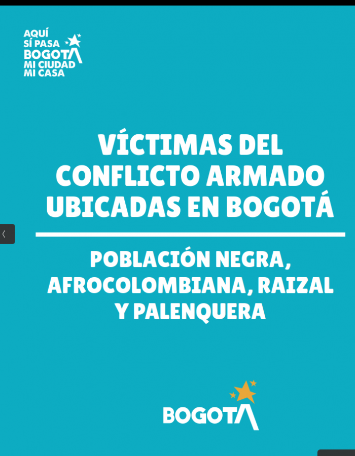 Ficha sobre población negra, afrocolombiana, raizal y palenquera víctima del conflicto armado
